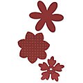 Sizzix Sizzlits Flower Layers Die Set (Pack of 3)