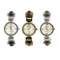 Geneva Women's Platinum Colorful Gemstone Cuff Watch