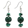 Silver Malachite Earrings (Thailand)