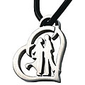 Stainless Steel Heart Couple Necklace