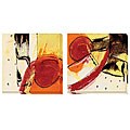 Barbara Zoern 'Ripe Grain II & III' 2-piece Canvas Art Set