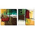 Barbara Zoern 'Foliage I & II' Oversized Two-piece Canvas Art Set