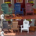PHAT TOMMY Recycled Polywood Deluxe Folding Adirondack Chair