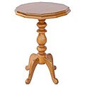 Hand-carved Natural Teak Wood Accent Table (Thailand)