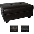Vanderbilt Leather Look Storage Ottoman