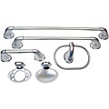Moen Platinum/ Chrome Villetta 6-piece Accessory Kit