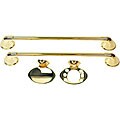 Moen Polished Brass Villetta 4-piece Bathroom Accessory Kit