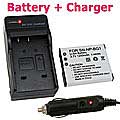 Camera Battery and Charger for Sony Cybershot BG1 DSC-W120