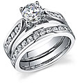18k Gold 1 2/3ct TDW EGL-certified Diamond Bridal Set (H-I, SI1-SI3)
