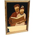 Father and Daughter 'Our Time Together' Wood Picture (Ghana)