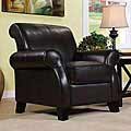 Noho Black Bi-cast Leather Club Chair