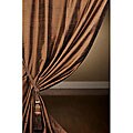 Signature Mocha Textured Silk 96-inch Curtain Panel