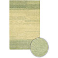 Hand-tufted Terra Green Wool Rug (2'6 x 7'6)