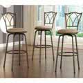 Avalon Double Cross-back Bar Stools (Set of 3)