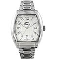 Gino Franco Men's Stainless Steel Silver Dial Watch