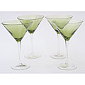 Certified International Olive Green 12-oz Martini Glasses (Set of 8)