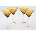 Certified International Dark Amber 12-oz Martini Glasses (Set of 8)