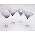 Certified International Plum 12-oz Martini Glasses (Set of 8)