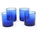 Certified International Cobalt Bubble 14-oz Double Old Fashioned Glasses (Set of 8)