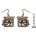 Pewter Egyptian Wedjat Earrings