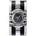 Gucci Women's Black and Clear Acetate Twirl Watch