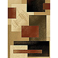 Alexa Omega Collection Geometric Berber Beige Rug (1'11 x 7'2)