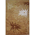Amazing reviews on Floral Area rug Hand-tufted Alexa Pino Collection Floral Beige Rug (5' x 8')