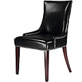 Becca Leather Dining Chair Black