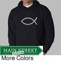 Los Angeles Pop Art Men's Jesus Fish Hoodie