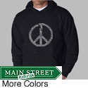 Los Angeles Pop Art Men's Broken Peace Hoodie