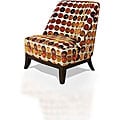 Club Chair Orange and Red Circles