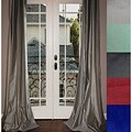 Mia Lined Grommet Top 84-inch Textured Faux Silk Curtain Panel