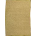 Indo Sumak Flatweave Solid Beige Rug (9' x 12')