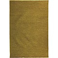 Alluring problem solvers on turkish rugs Wool Indo Sumak Flatweave Solid Olive Rug (9' x 12')