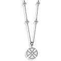 Maltese Cross Cubic Zirconia Encrusted Necklace