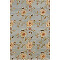 Hand-knotted Blue Wool Divchi Rug (8' x 10')
