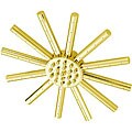 Lifetime Polished Brass Sun-shaped Rain Showerhead