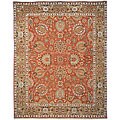 Heirloom Treasures Hand-knotted Red Rug (9' x 12')