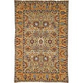 Heirloom Treasures Hand-knotted Light Green/ Gold Rug (6' x 9')