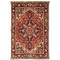 Heirloom Treasures Hand-knotted Red Wool Rug (8' x 10')
