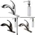 Kraus Brass Single-lever Pull-out Kitchen Faucet and Soap Dispenser
