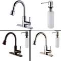 Kraus Brass Single-lever Pull-out Kitchen Faucet and Soap Dispenser