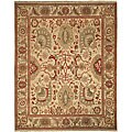 Oushak Legacy Hand-knotted Farahan Ivory Wool Rug (10' x 14')