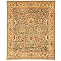 Oushak Legacy Hand-knotted Green/ Gold Wool Rug (9' x 12')