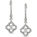 10k Gold 1/4ct TDW Diamond Flower Earrings (H-I, I1-I2)