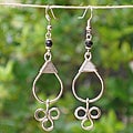 Silverplated 'Three Tips of Africa' Earrings (Kenya)