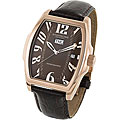 Stuhrling Original Men's Waldorf Brown Dial Rose Goldtone Watch