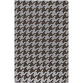Hand-woven Houndstooth Wool Rug (3'6 x 5'6)