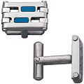 Colibri Industry Stainless Steel and Titanium Cuff Links