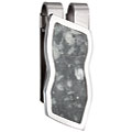 Colibri Core Men's Stainless Steel and River Rock Money Clip